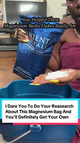 I Really, Seriously Recommend These Magnesium Bath Flakes. I Have Used It And It Works, And I Want You To Enjoy The Relief It Gives Me When I Use It. 🧂 #tiktokshopholidayhauls #tiktokshopblackfriday #tiktokshopcybermonday #magnesium #magnesiumflakes