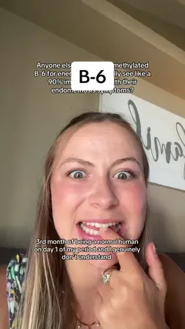 On month 3 of taking B6 for endo fatigue and I’m actually SHOOK. This is the only thing I’ve changed in my routine and guys my periods are basically painless 😭😭😭 #endometriosis #endo #adenomyosis 