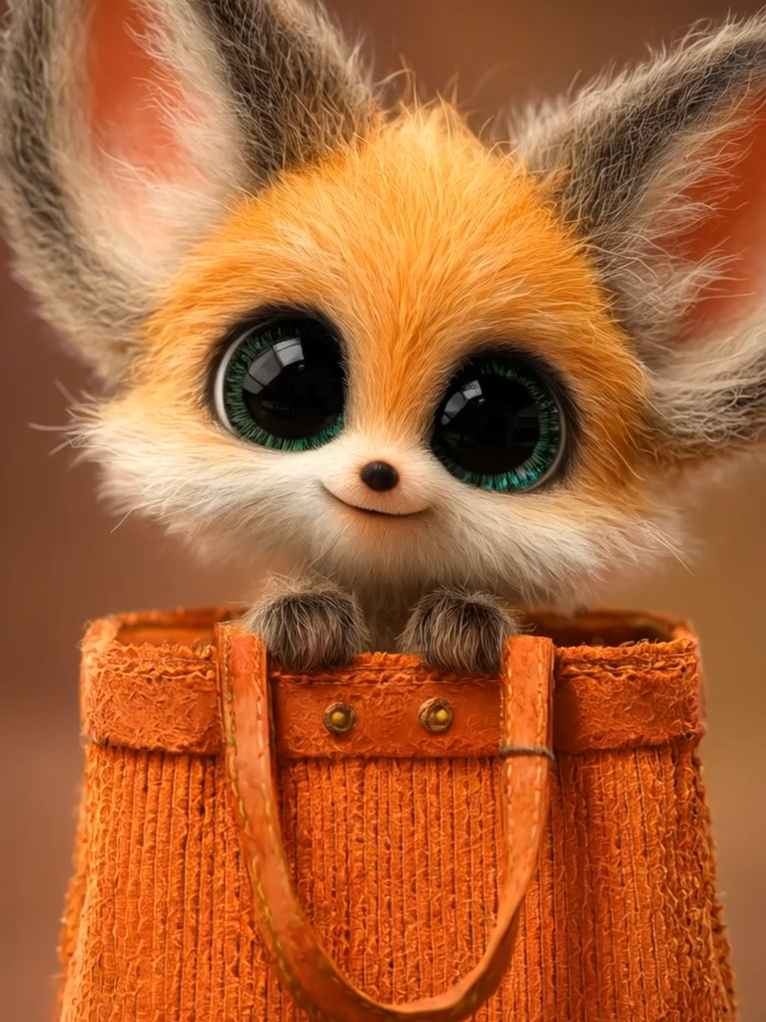 Live Wallpaper | Cuteness You Can Carry Anywhere 🦊✨ #cutefox #livewallpaper #foxlovers #adorable #kawaiianimals #tinyanimal #aivideo #mobilewallpaper #bigeyes #fyp #cutenessoverload