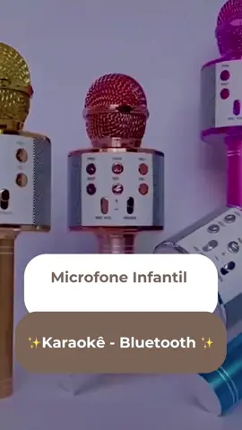 🎤 Diversão garantida para os pequenos artistas! O Microfone Infantil de Karaokê WS-858 é sem fio, com Bluetooth e perfeito para cantar, brincar e soltar a voz. 🎶✨ Leve, colorido e cheio de estilo para transformar qualquer momento em um show! 🌟#shopee #vy #crianca 