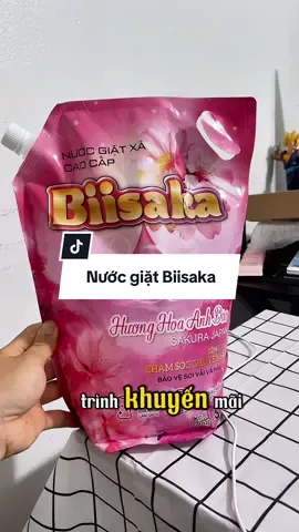 3KG nước giặt xả Biisaka hương hoa anh đào, lưu hương lâu, nhiều bọt giặt được cho cả tay và giặt máy #nuocgiatxa #nuocgiatquanao #nuocgiat #viettaphoa 