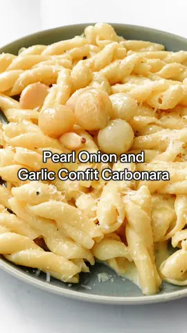 is it a carbonara if it doesn't have guanciale? either way the pearl onion and garlic confit is perfect 👌 