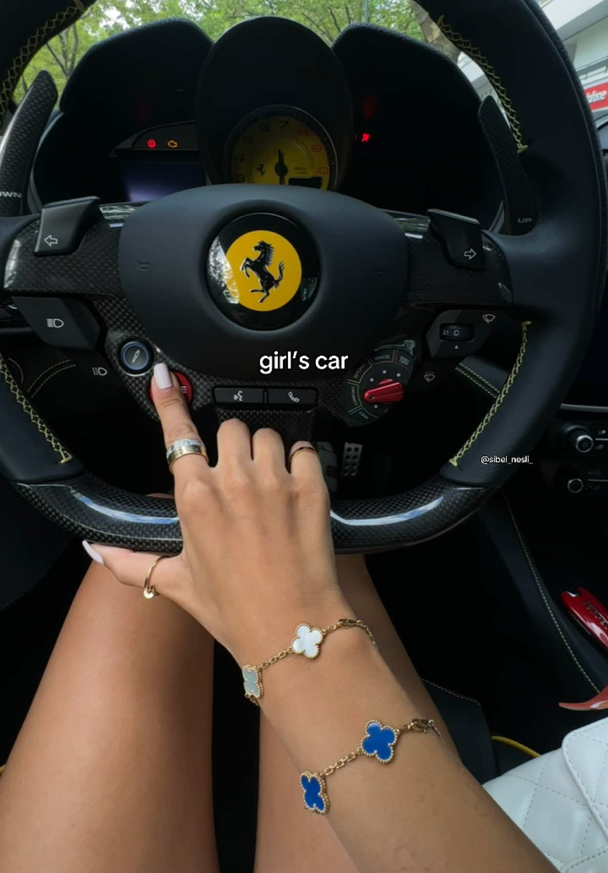 my very girly car 🦋 #ferrari #cargirl #fyp #cargirls #luxurycars 
