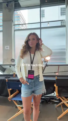 NYFW bucket list ✅✅✅ #nyfw #backstage #nyc #fashionweek #OOTD 