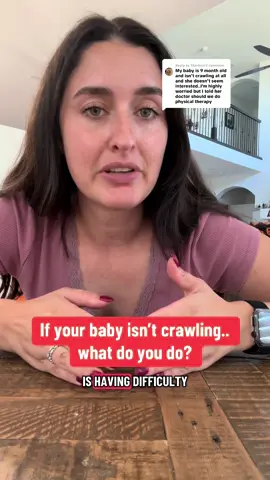 Replying to @Stardust Let’s talk about where you can begin if your child is having difficulty with crawling! And if you’re new here — hi, I’m Ashley 👋🏻 I’m a pediatric physical therapist and mom of 2 (aka The PT Mama) and I share tips to help you support your little one’s development. Follow along for more! #babycrawling #babymilestones #childdevelopment #pediatricphysicaltherapy 