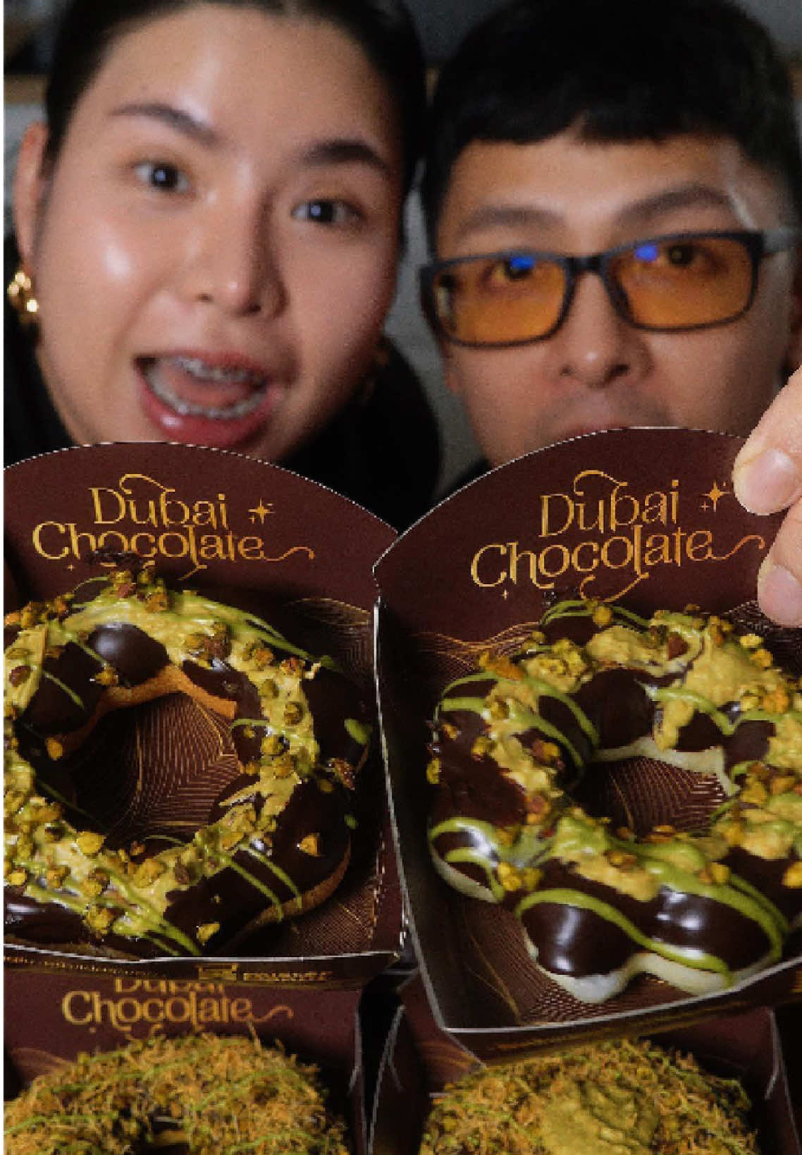 โดนัทช็อตโกแลตดูไบ 🍩 #Papang @Nongyou 