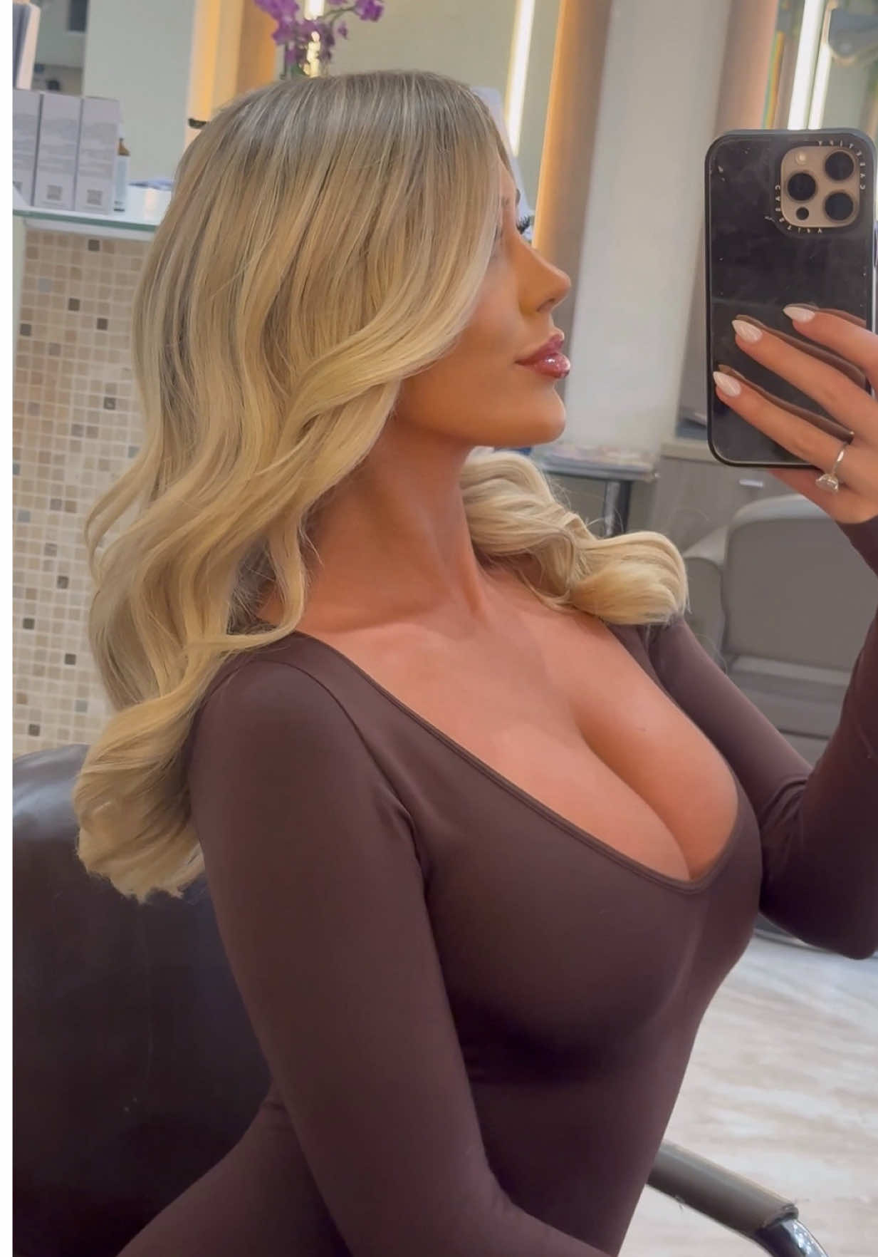 salon fresh blonde & blowdry> ✨ @Gold Fever Hair @Imy Hair @MichaelJohn Salon 