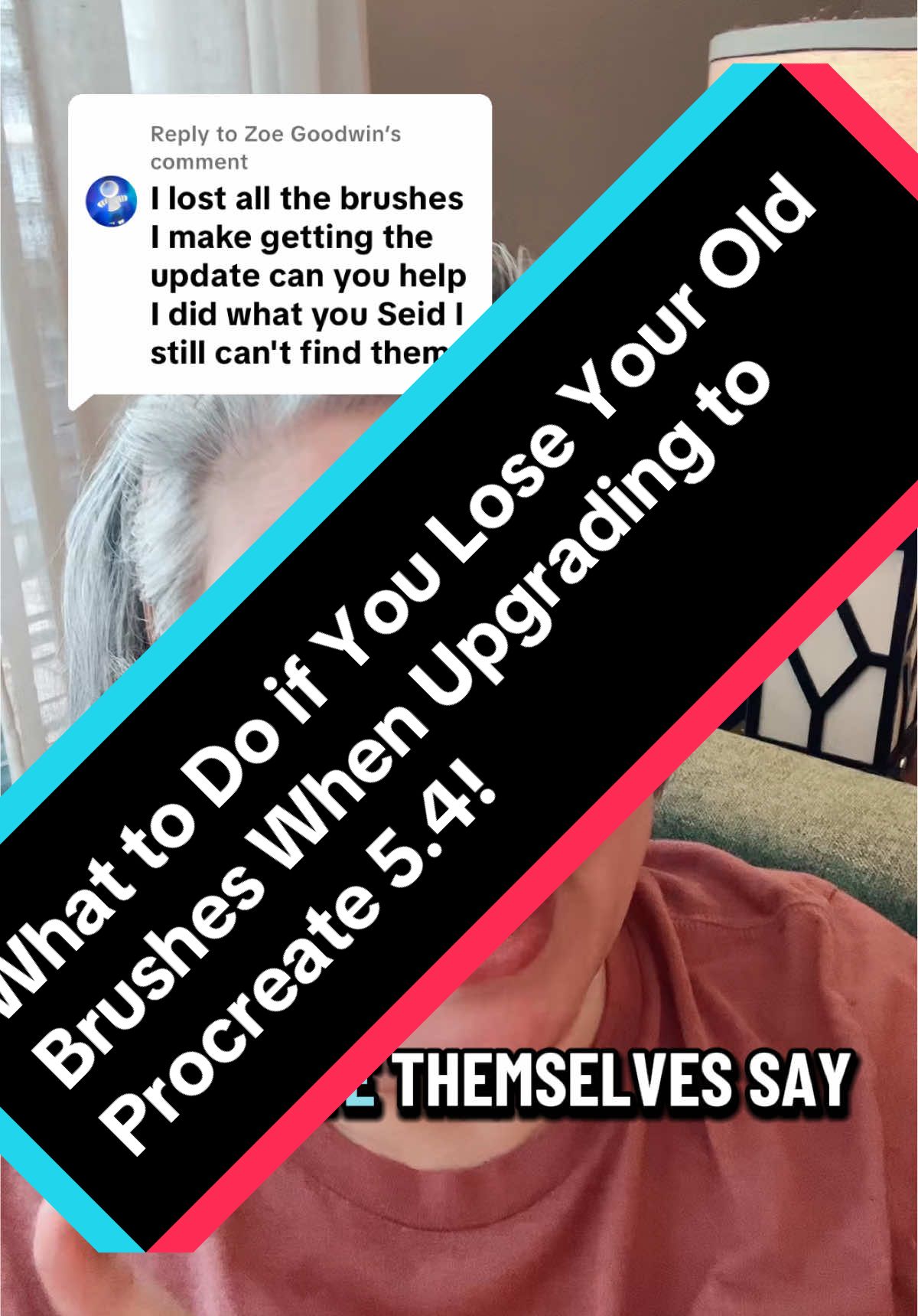 Replying to @Zoe Goodwin What to do if you lose (or can’t find) your Procreate brushes after you upgrade to Procreate 5.4! #procreate #procreatetutorial #digitalartist