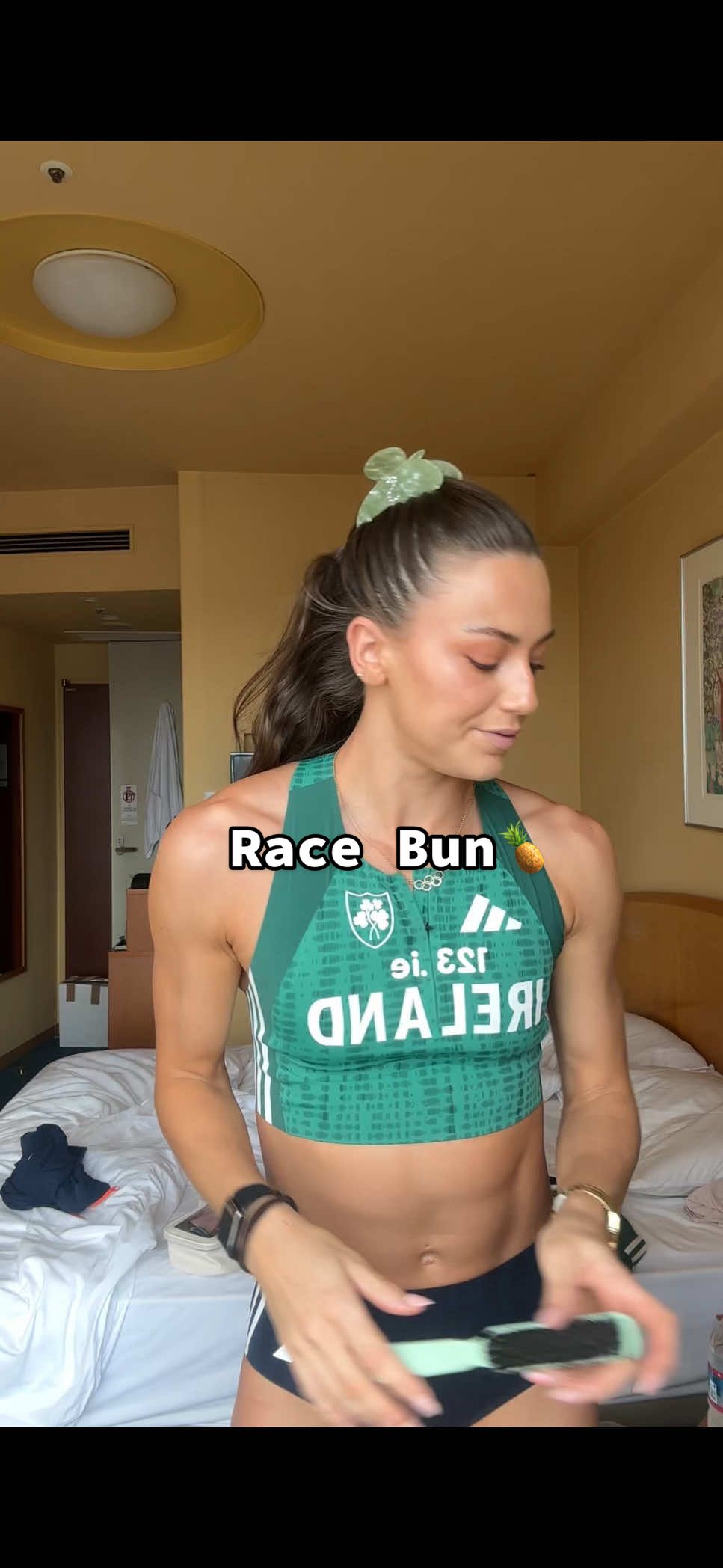 My race went horribly but the bun stayed in place #worldchampionships #hairstyle