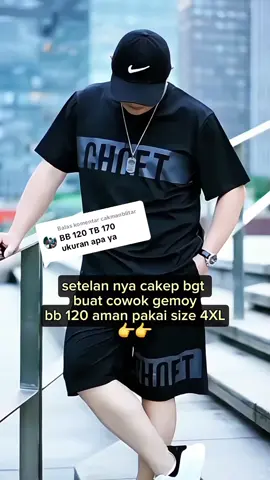 Membalas @cakmanblitar baju setelan nya cocok bgt buat cowok gemoy 😎 #bajusetelan #setelanoneset #setelanjumbo #setelanpria 