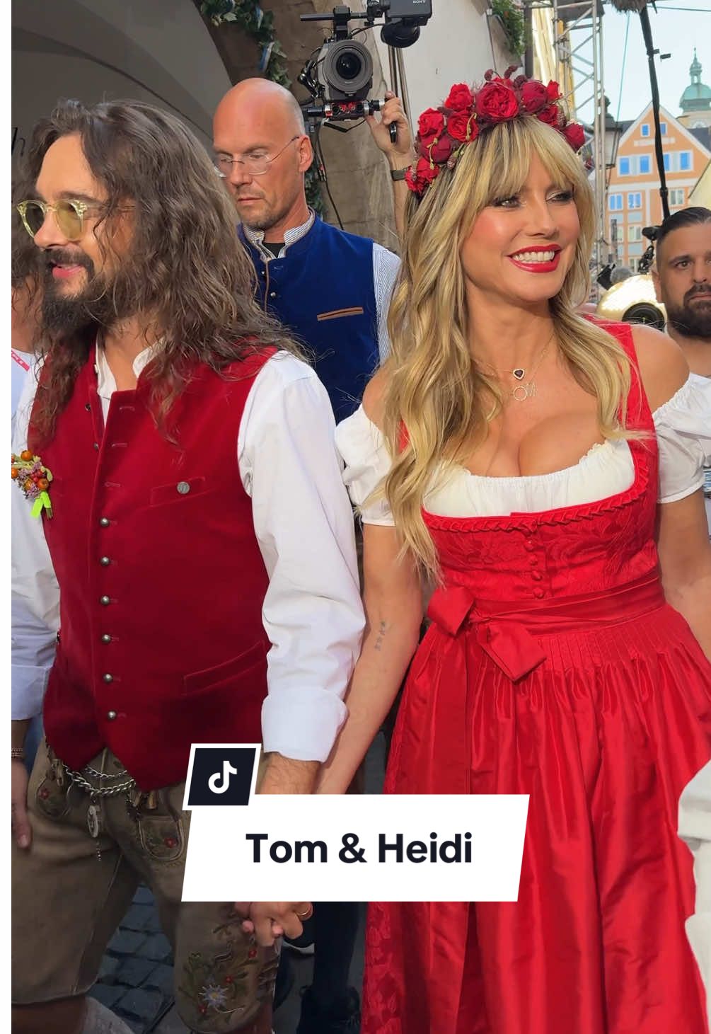 @heidi klum and #tomkaulitz at today’s #HeidiFest in Munich. #voguegermany #oktoberfest #wiesn 