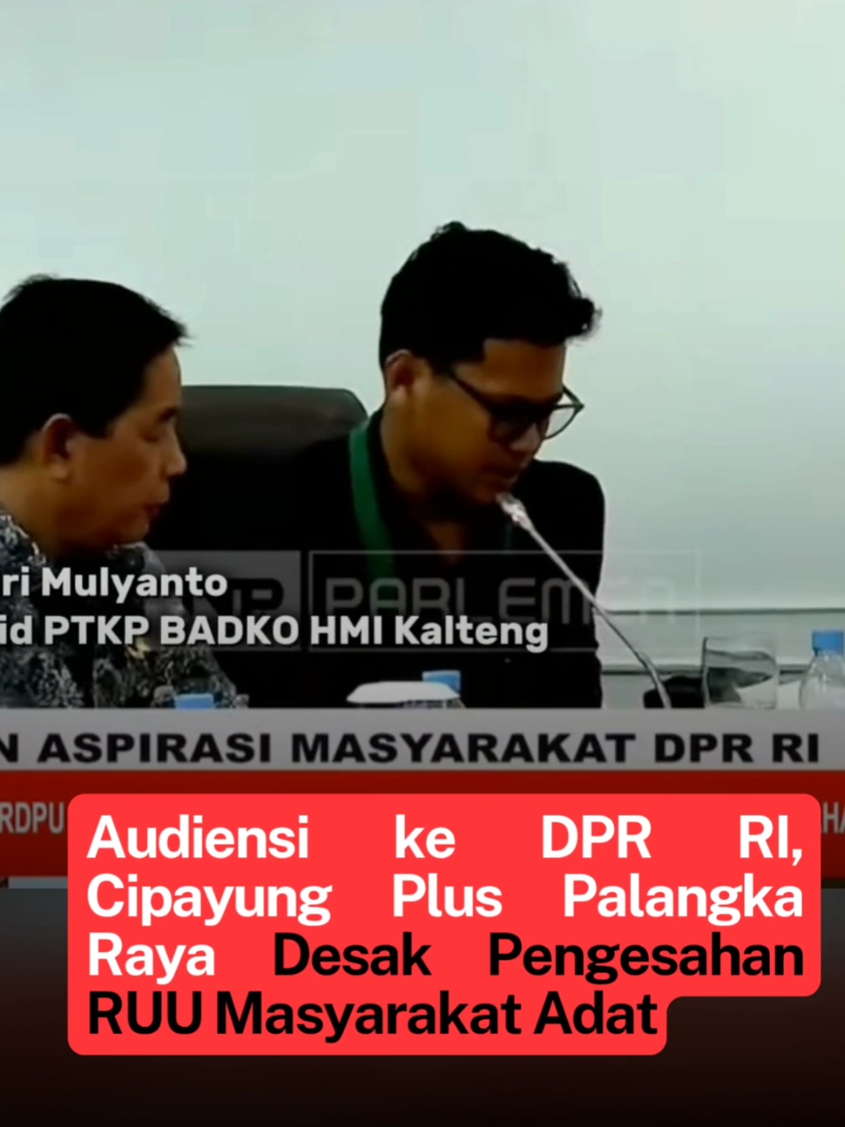 Perwakilan Cipayung Plus Palangka Raya sampaikan tuntutan langsung ke DPR RI. Salah satu tuntutan prioritas adalah pengesahan RUU Masyarakat Adat.  #cipayung #dayak  #kalimantantengah #DPR #Adat