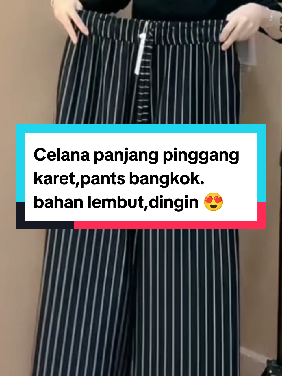 Celana panjang pants wanita pinggang karet. #celanapanjang #celanapinggangkaret #pants #celanawanita #pakaianwanita 