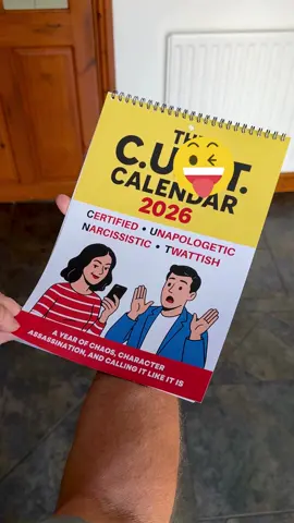 12 months of pure chaos, character assassination & calling it like it is… but you’ll have to buy it to see 👀👇 #FunnyCalendar #TikTokMadeMeBuyIt #BanterBros #UKHumour #NotForTheEasilyOffended