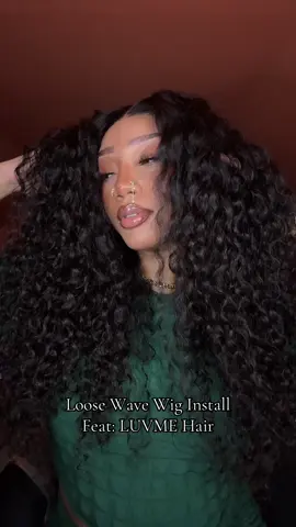 I love a thick curly wig. This HD unit from @Luvmehair so pretty and was such an easy install. #luvmehair #waterwavewig #frontalinstall #wigtok #luvmeforreal