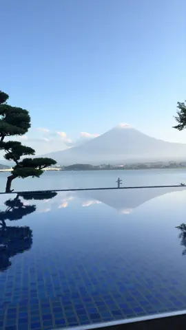 Who said Mt. Fuji doesn’t have snow in September? #fuji #japan #travel #onsen #富士山 