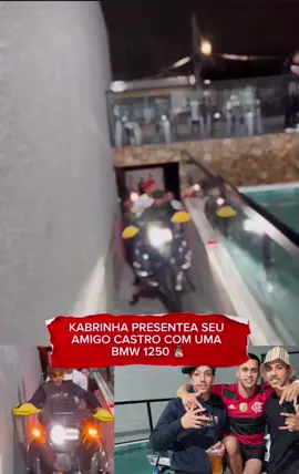 🚨 VEJAM A MOTO QUE KABRINHA DEU PARA SEU AMIGO CASTRO 🚨 #bmw #kabrinha #bieldrake #ninoabravanel #liberdade @Castro 