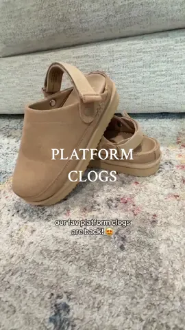 Platform clogs are back for fall but going fast!! 😍 #platformclogs #clogs #tiktokshoprestock #tiktokshopfalldealsforyou 