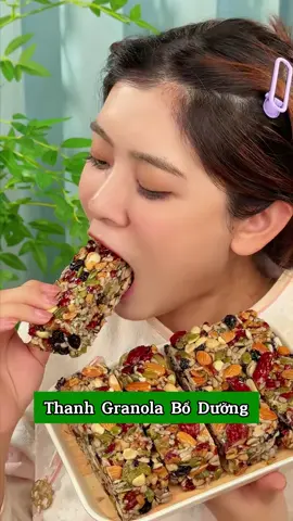 Thanh siêu hạt ăn thơm ngon bổ dưỡng#thanhgranola #granola#granolasieuhat  