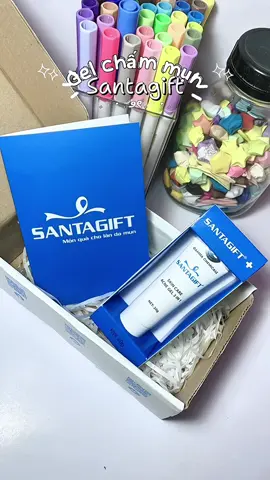 Gel chấm mụn Santagift #reviewsanpham #xuhuong #fyp 