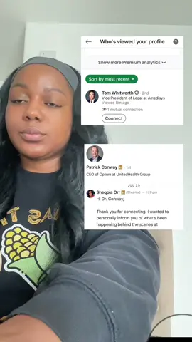 TikTok this is Tom Whitworth, VP of Legal at Amedisys, and Patrick Conway, CEO of Optum. These are two people who know what’s happening and who have chosen silence. They’ve seen the messages, they’ve seen the evidence, and they’ve ignored it. Do your thing, TikTok. Hold them accountable.