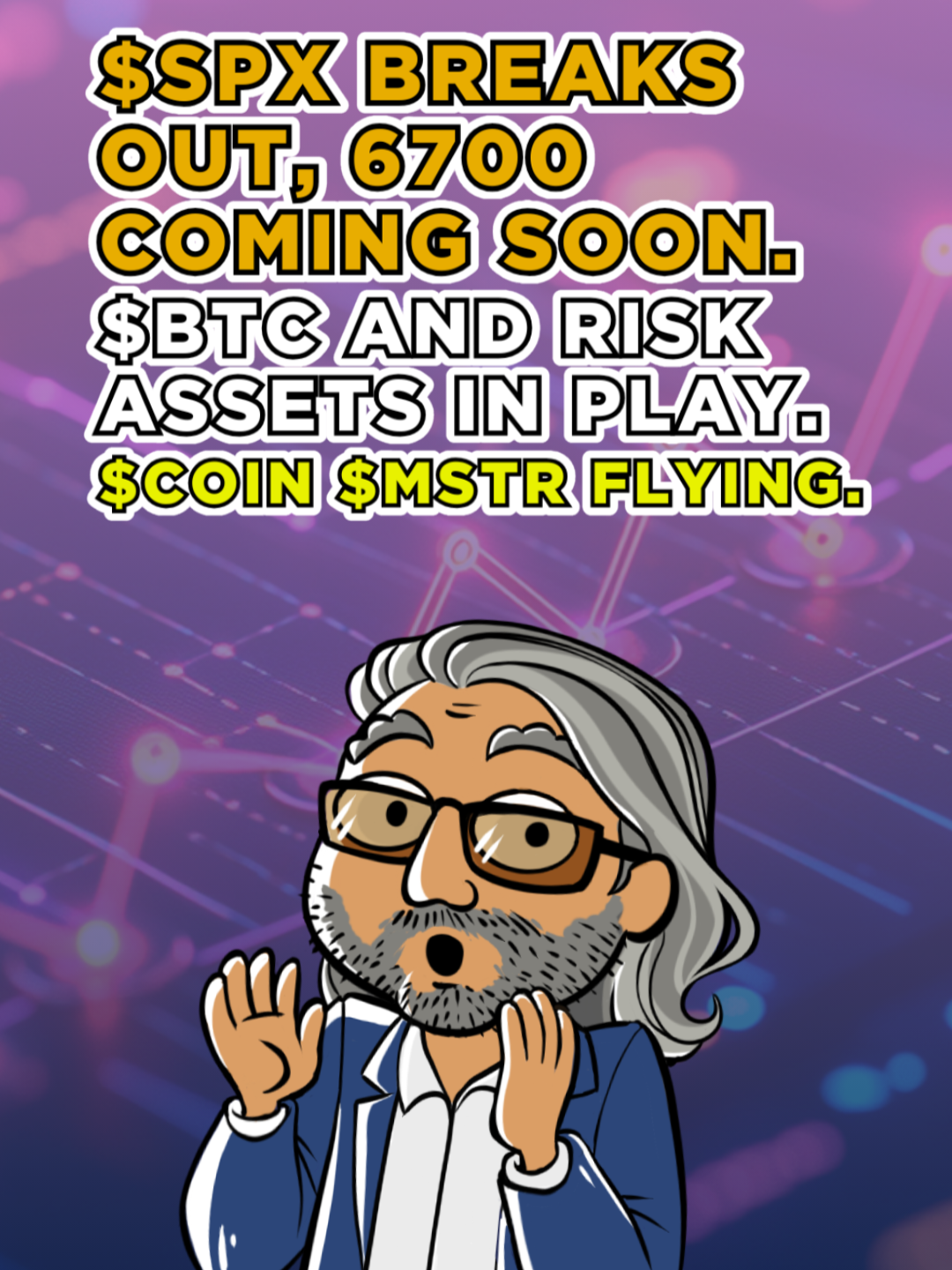 $SPX breaks out, 6700 coming soon. 📈 $BTC and risk assets in play. $COIN $MSTR flying.💸 #Only1Sam Ready to level up your trading? Get exclusive insights! Join us today:  smartertrading411.com #GetSmarter #stocks #tradingstocks #tradingstrategies #tradingoptions #options #smartertrading411 #trading #tradingstrategy #stockmarket #viral #fyp