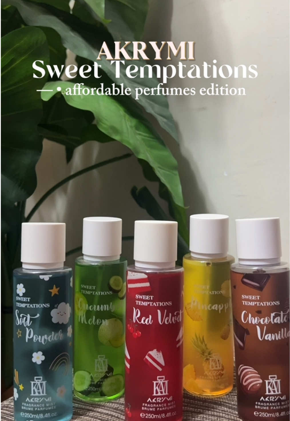 Warning: this perfume may cause too many compliments 🍃🤩 #sweettemptation #akrymiperfume #akrymi #perfumetiktok #fypシ 