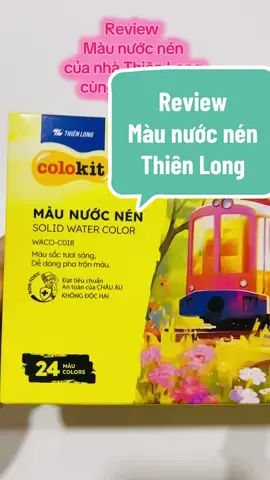 Review Màu nước nén Thiên Long. #coloring #review #thienlong #colokit #maunuocnen 