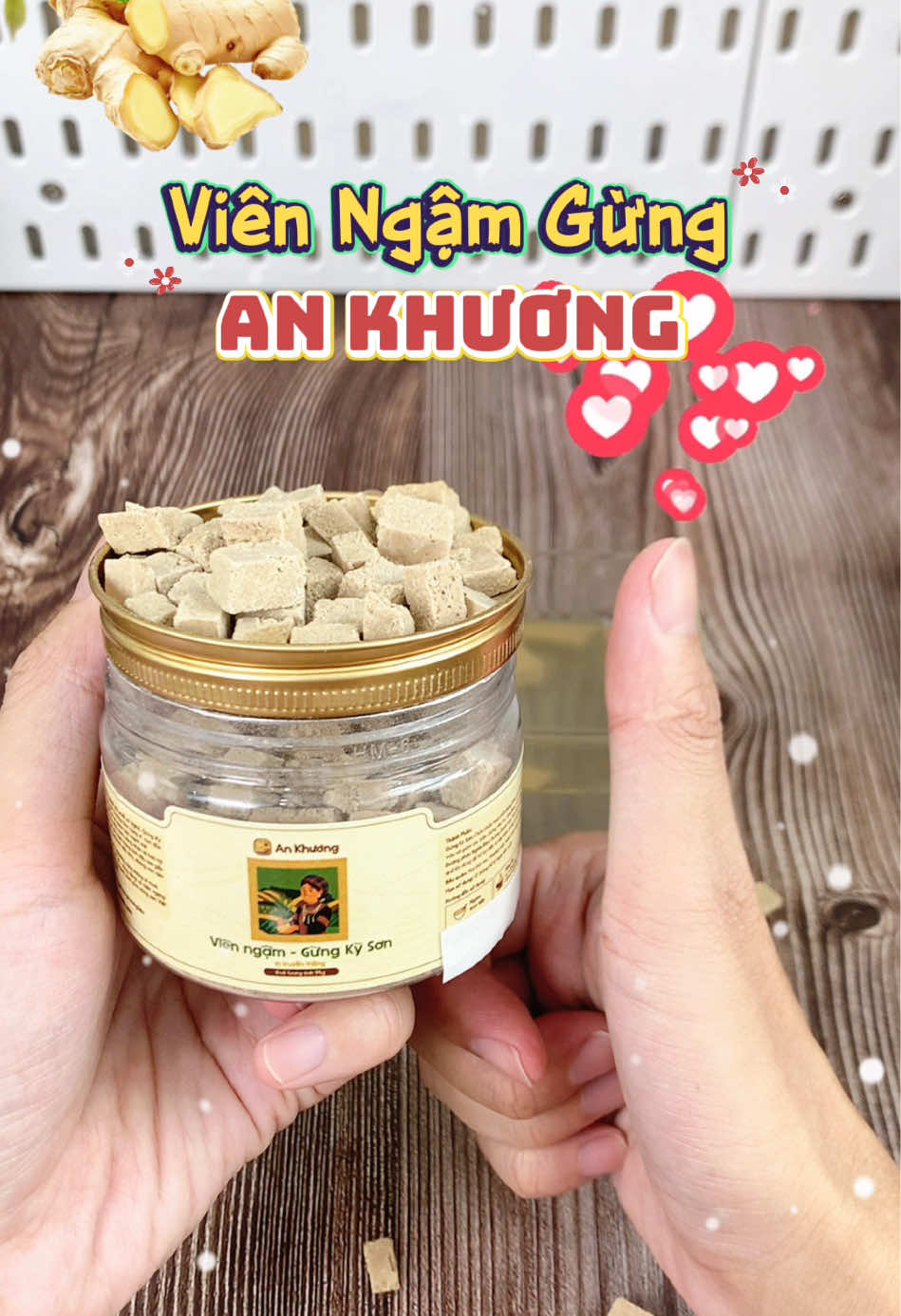 Viên ngậm gừng Kỳ Sơn Nghệ An được khai thác nơi đại ngàn Trường Sơn hương vị cay nồng dùng cho thời tiết mưa gió lành lạnh tiện lắm nha ‼️ #vienngamgung #vienngamgungkyson #vienngamgungankhuong #vienngamho #giamho 