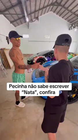 Pecinha não sabe escrever “Nata”, confira