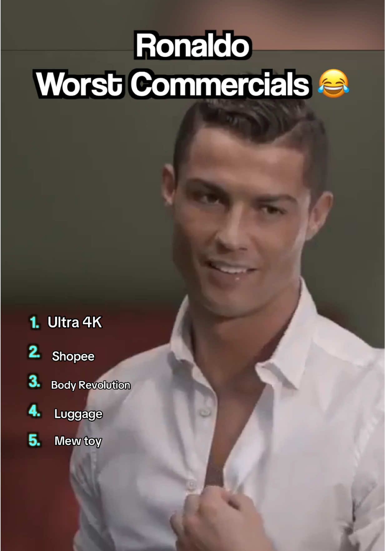 WORST Ronaldo commercials  🤣 #footballtiktok #ronaldo #top5 #ranking #footballfunny 