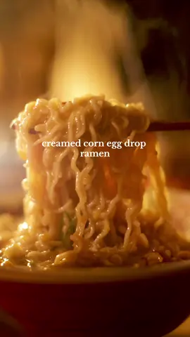 Add creamed corn and a beaten egg to your ramen to really bring it up a notch !!!