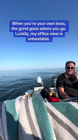 Takin care of business! When you’re your own boss, the grind goes where you go. Luckily, my office view is unbeatable. #sassyoutdoorchick #work #fishing #lakeerie #walleye