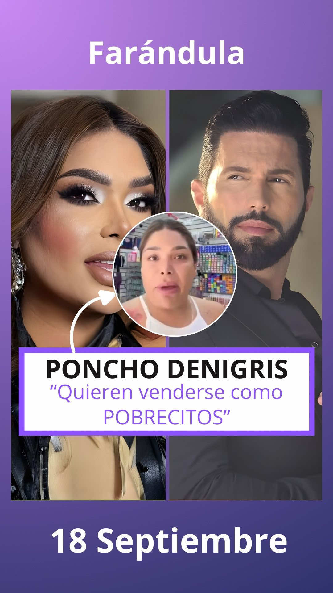 EVELIN HABLA DE PONCHO DENIGRIS #evelin #ponchodenigris 