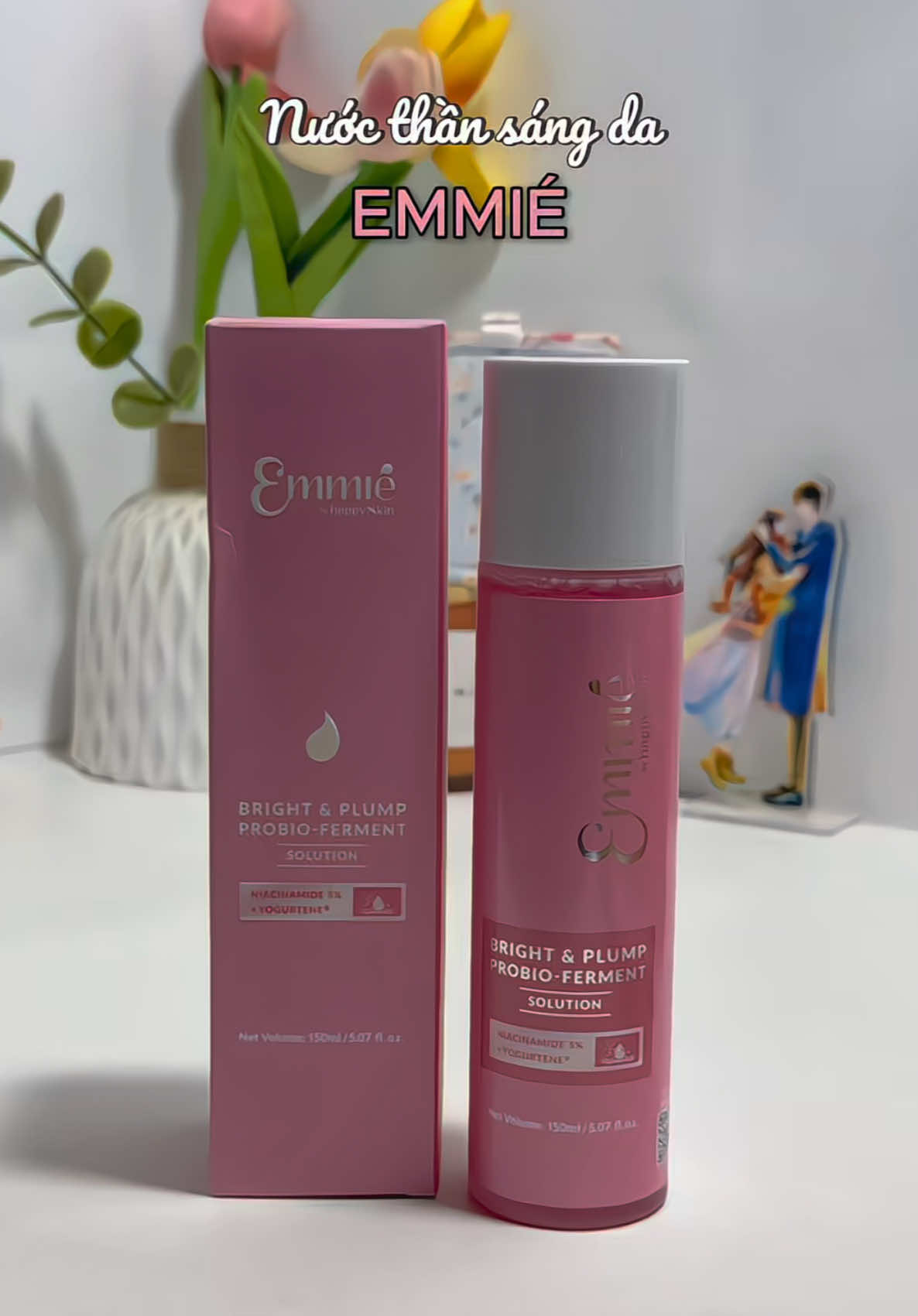 Bà nào muốn da căng bóng, sáng mịn đều màu thì đừng bỏ qua em nước thần này nha#emmiebyhappyskin #nuocthanemmie #duongsangda #skincare #goclamdep 