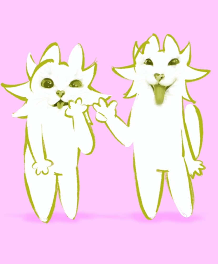 Kawaii kaiwai trend but with cats ocs❤️🌹🔋#fyp #viral #trend #kawaii #procreatedreams