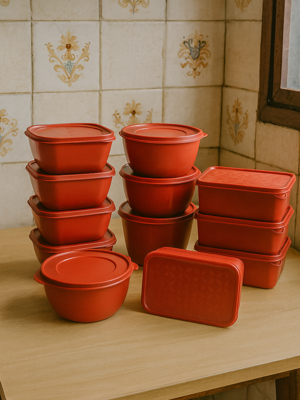 Kit com 12 Potes Plásticos para Guardar Alimentos praticidade e organização #potes #cozinha #organização