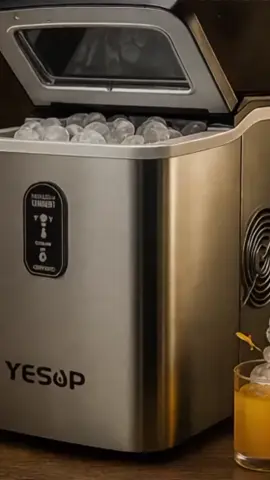 ❄️ Gelo fresco em minutos! A Máquina de Gelo Portátil YESOP produz até 12kg de gelo por dia e entrega os primeiros cubos em apenas 15 minutos. #MaquinadeGelo #YESOP #GeloSempre #CozinhaPrática #promotiktok 