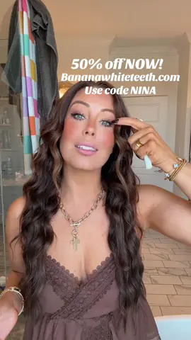 50% off with code NINA (stacks on top of sale) One of my most asked questions is how I wipe my teeth and this has been my go to product for years!! #teethwhitening #howtowhitenmyteeth #easyhacks #smilemakeover 