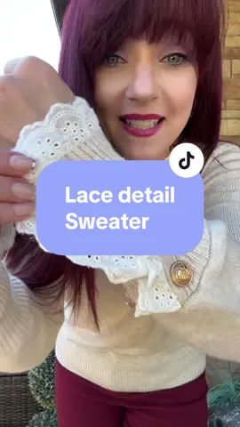 The sweater that is so gorgeous with its lace detail! It’s so romantic and feels timeless! This sweater is going to be a staple in your wardrobe!  #lacedetails #sweater #fallsweater #creatoricons #tiktokshopcreatorpicks 