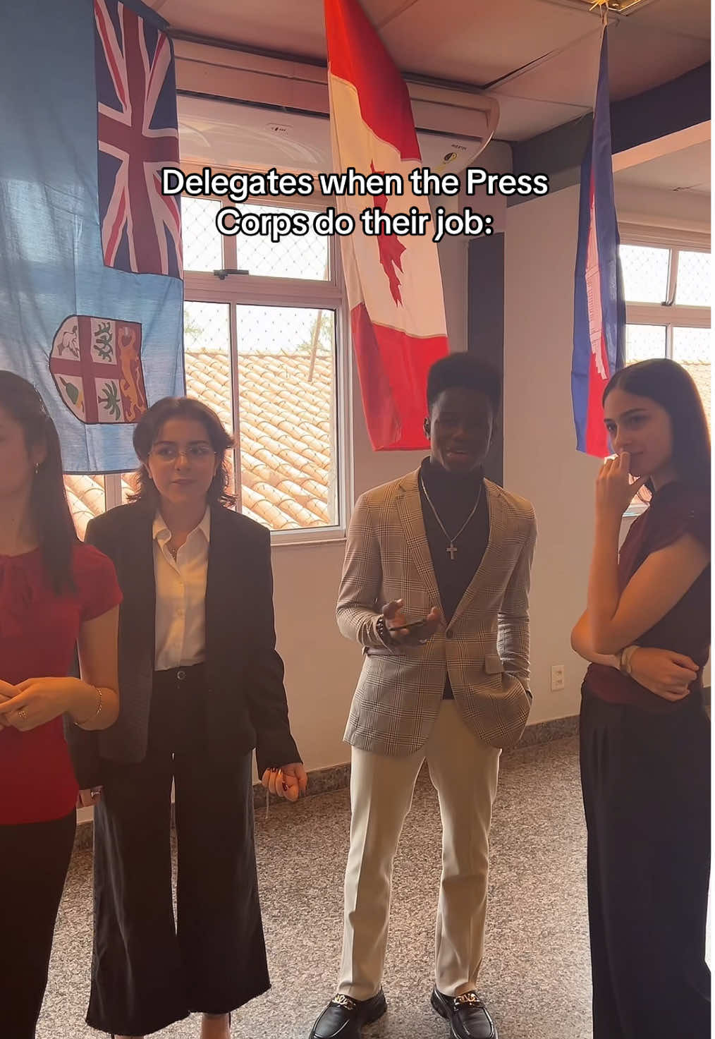we ❤️ the press corps #mun #munations #modelunitednations #diplomacy #press 