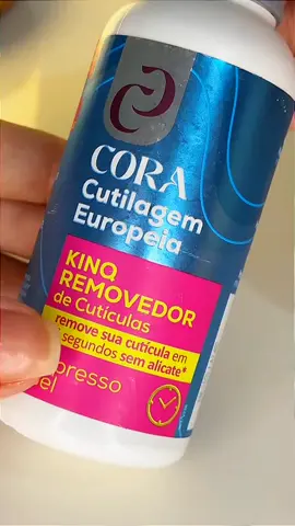 Novo Removedor de Cutícula Cora! 15 segundos! #unha #manicure #foryoupage 