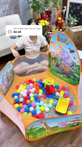 Trả lời @cô 3 gạo khu vui chơi mini #khuvuichoichobe #quaybongchobe #kimthach 