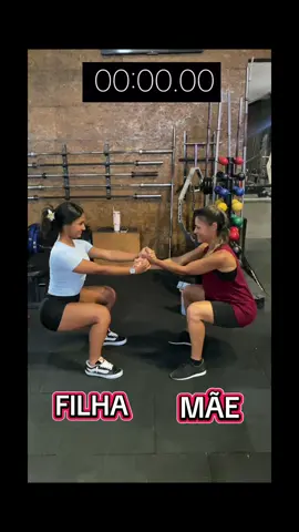 Desafio da isometria mãe  e filha, forma sua dupla e vê quem aguenta mais, vai encarar o desafio?