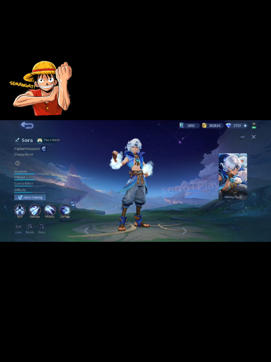 New hero Sora for Luffy🔥 #MLBBCreator #MLBBNEXT2025 #creatorsearchinsights #mlbb #sorani 