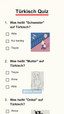 Turkisch 4/6!? #turkisch #wissen #quize 
