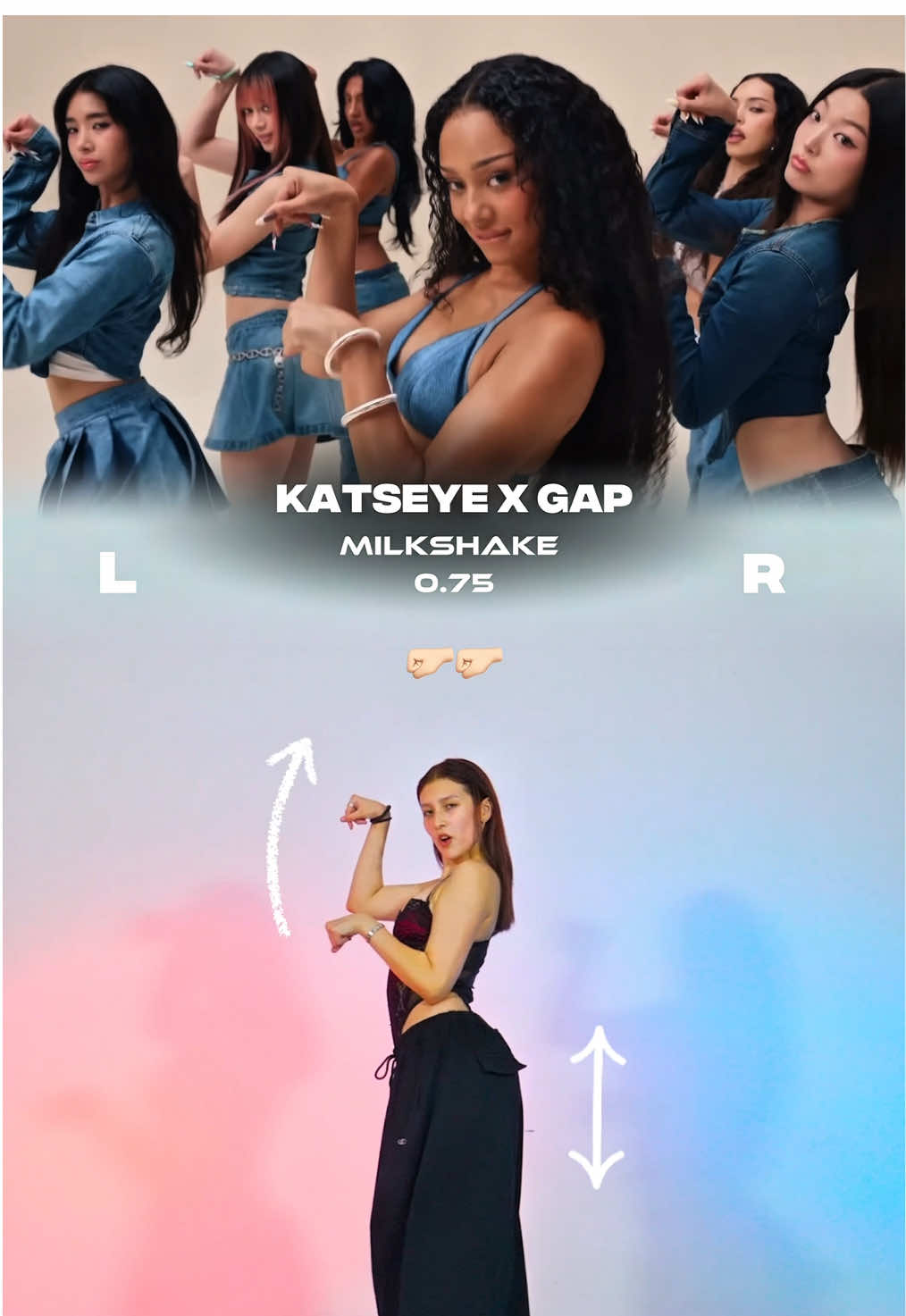 GAP X KATSEYE - MILKSHAKE | dance tutorial #katseye #gap #kpopdancetutorial #blackpink #bts @Gap @KATSEYE 