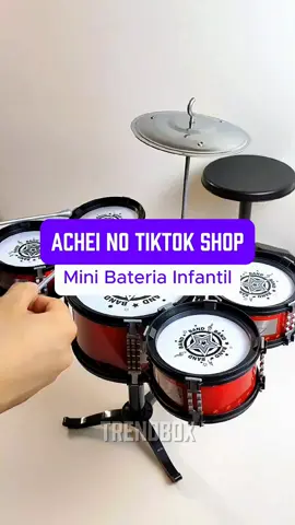 Mini Bateria Infantil #brinquedos #tiktokshop #diadascriancas #presente 