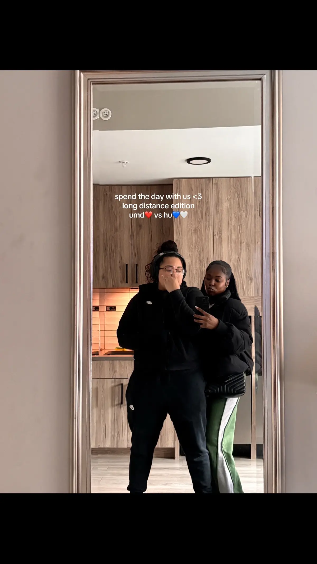 day in the life of me & my long distance gf <3 @Stef (missin her rl bad) #fyp #umd #hamptonu #collegelife #diml 