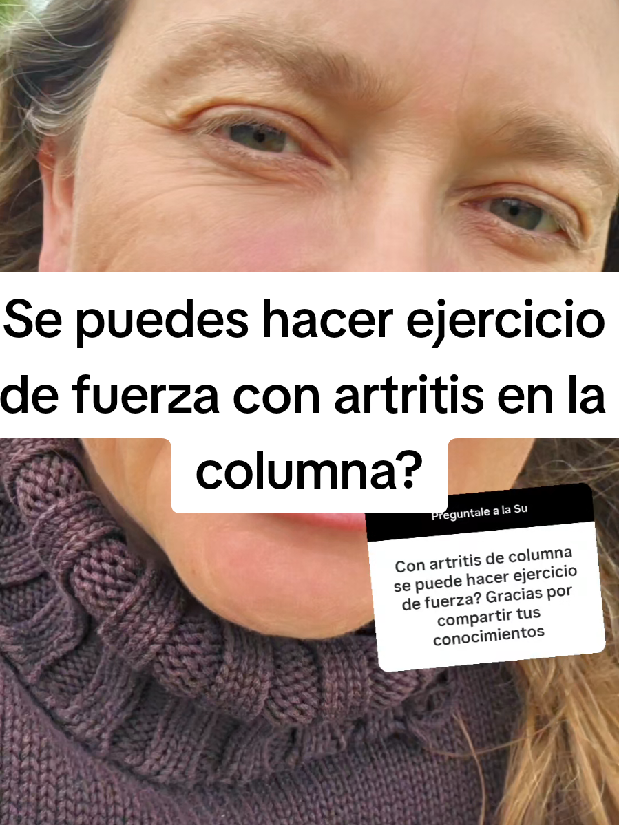 💥 Con artritis de columna NO necesitas reposo… necesitas ejercicio de fuerza.   La verdad es simple: el reposo destruye tu cuerpo, la fuerza lo reconstruye.   🚨 Lo que muchos profesionales no te dicen es que el ejercicio:   ✔️ Protege tus articulaciones   ✔️ Reduce la inflamación   ✔️ Disminuye el dolor   ✔️ Evita la discapacidad   👉 Si alguna vez te dijeron “no hagas fuerza con artritis”, te mintieron.   Comparte este video para que más personas conozcan la verdad.   #Artritis #Columna #EjercicioDeFuerza #Kinesiología #SaludReal 